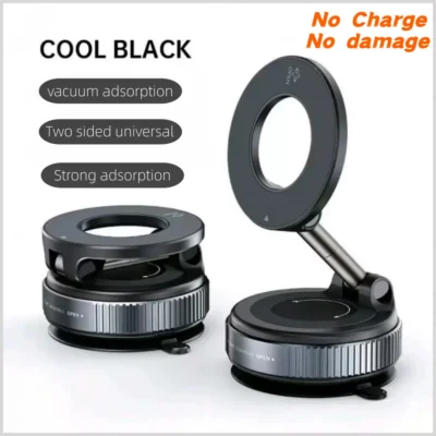 2025 Car Mount Vacuum Magnetic Holder 360° Adjustable Foldable Strong Suction Stand K007 For All Smartphones &Multiple Scenarios